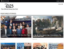 Tablet Screenshot of d23.com